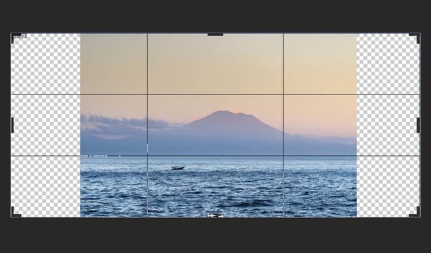 extending background in Photoshop with a crop tool